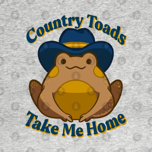 Country Toads Take Me Home by Acute Peach Art